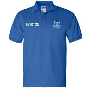 Everton blue and white polo men